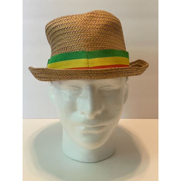 Zion Rootswear Bob Marley Straw Fedora Hat - Picture 1 of 8